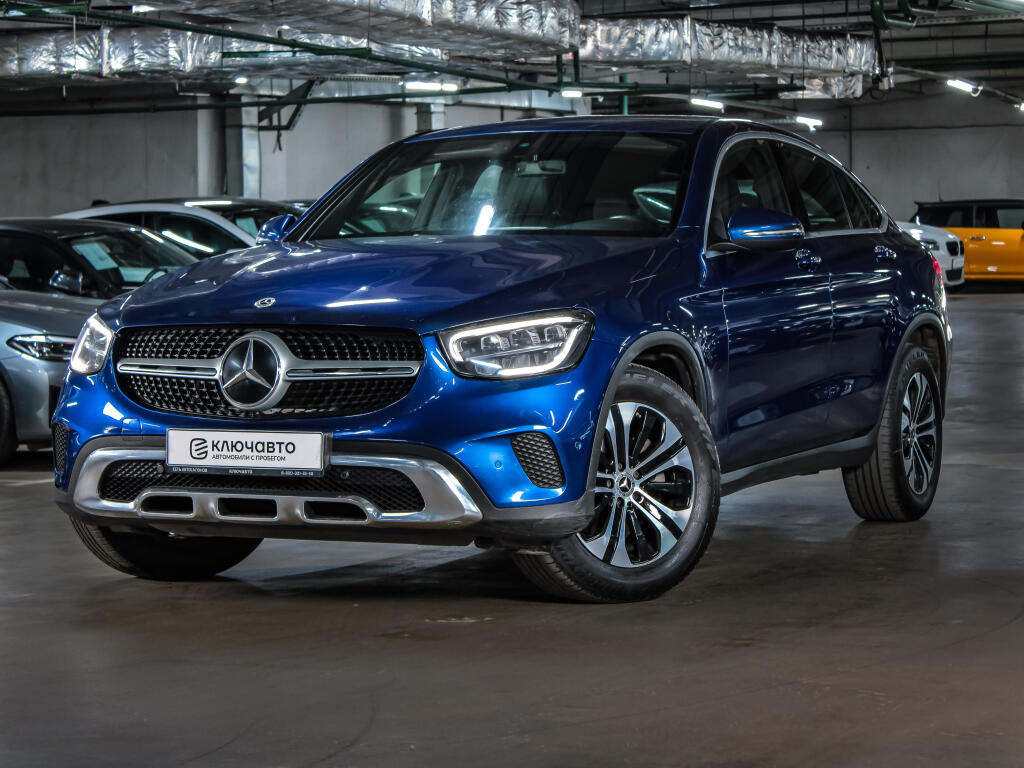 Синий Mercedes-Benz GLC-Класс Coupe 2020 года с пробегом