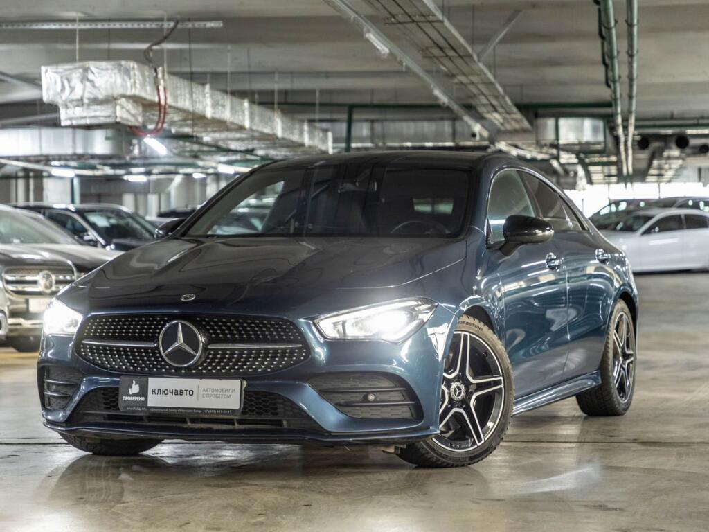 Синий Mercedes-Benz CLA-Класс 2020 года с пробегом