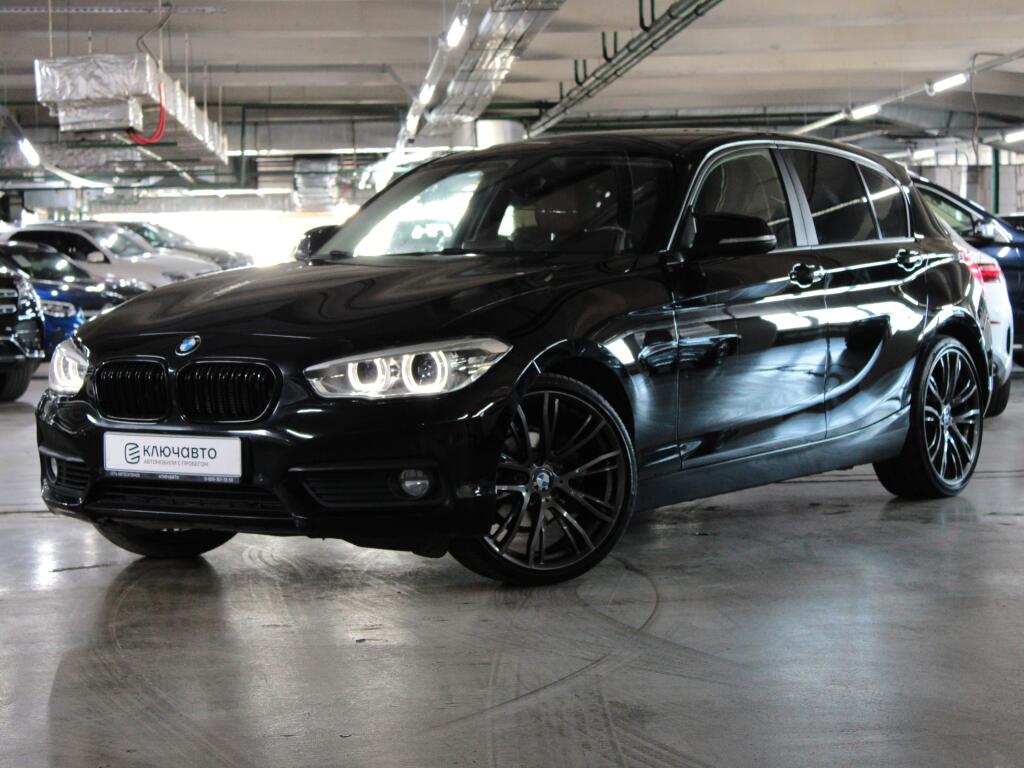Черный BMW 1 серия 2016 года с пробегом