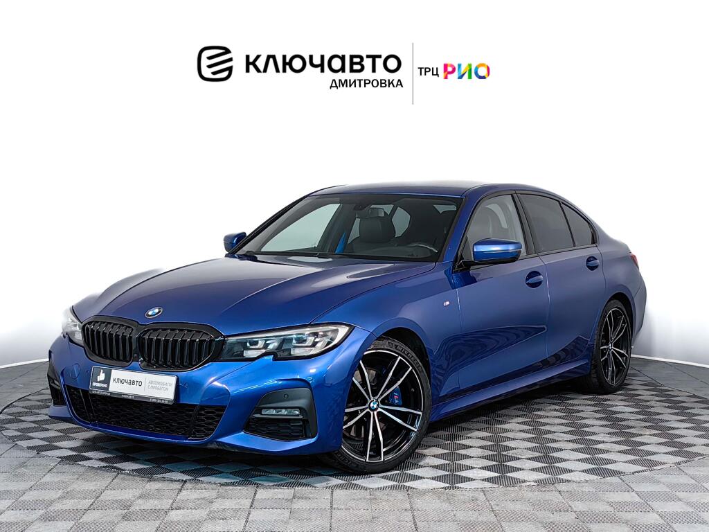 Синий BMW 3 серия 2019 года с пробегом