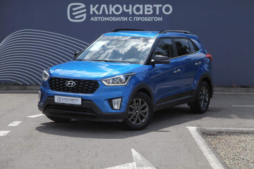 Синий Hyundai Creta 2021 года с пробегом