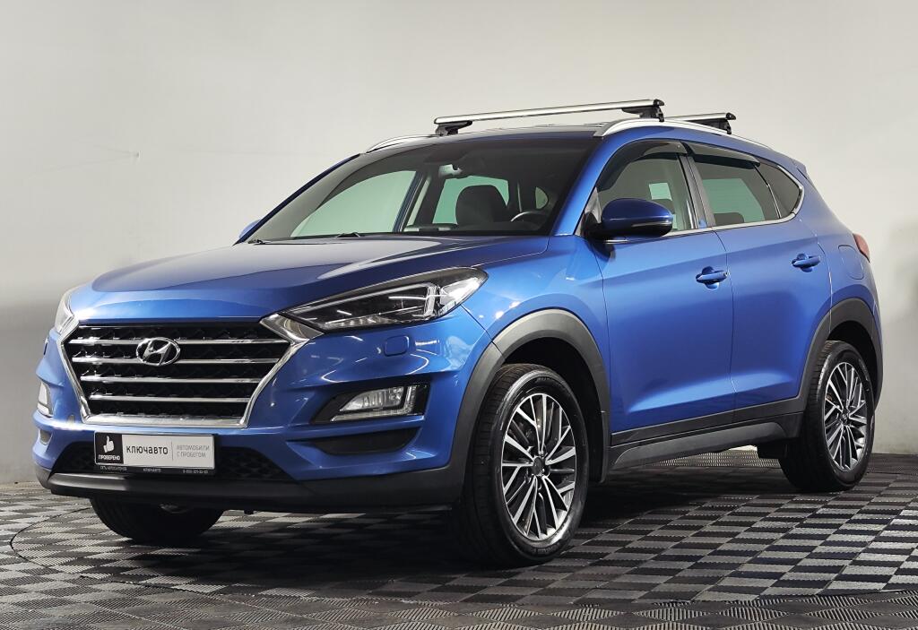 Синий Hyundai Tucson 2019 года с пробегом